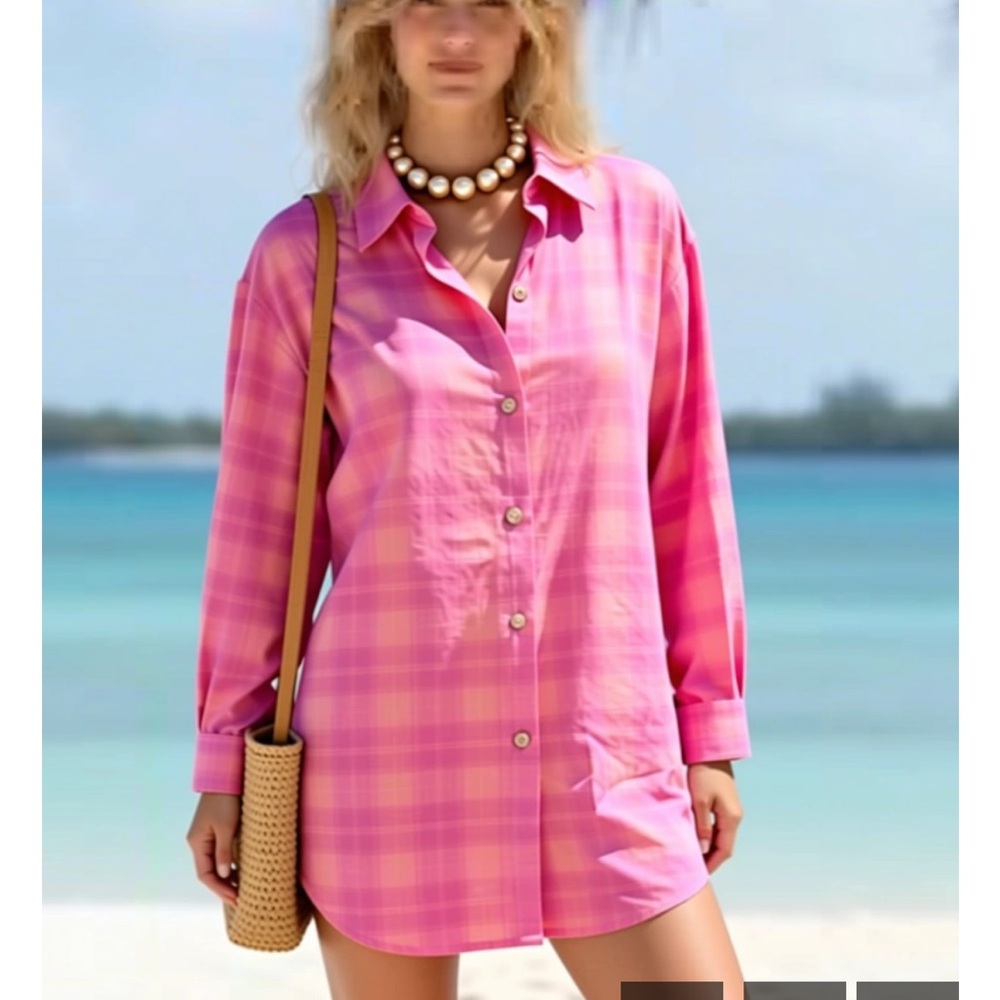 Kingston Grey Juniors' Women's Pink Plaid Jacket S NWOT retailer lot 97